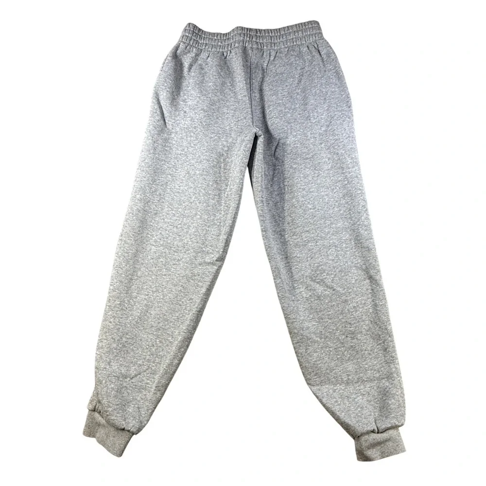 Nike‎ Kids Joggers Fleece Sweatpants Logo L Gray Cotton Blend Athletic